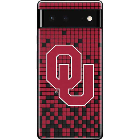 University of Oklahoma Sooners Red Digi Google Pixel 6 Skin